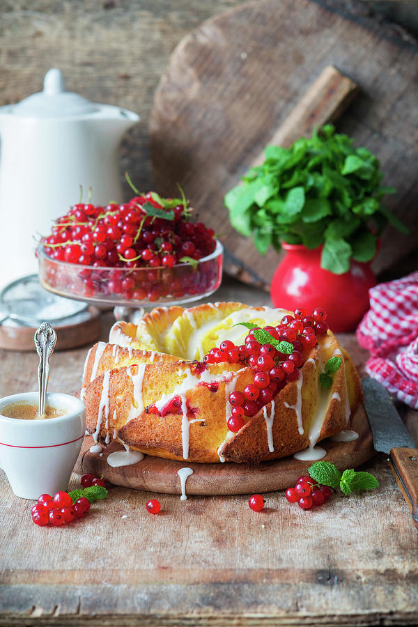 Redcurrant Cake Photograph by Irina Meliukh