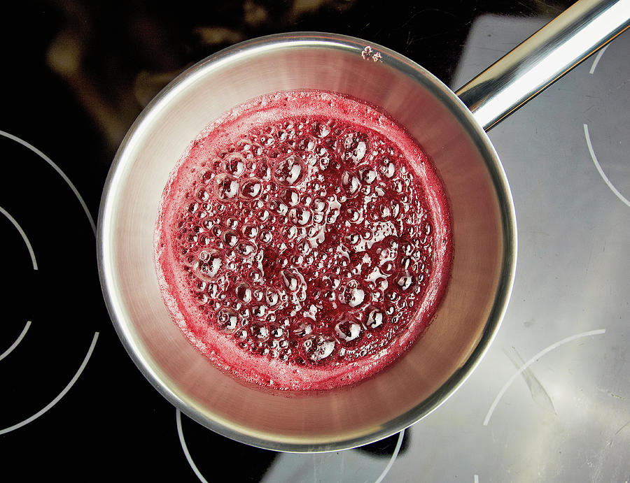 Redcurrant Juice Being Boiled Photograph by Torri Tre