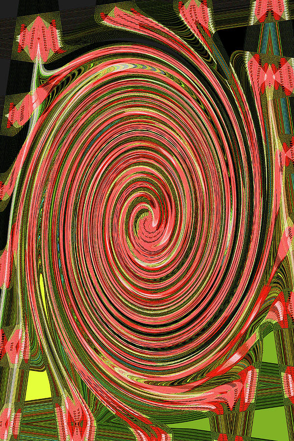 Reddish Twiril Digital Art by Tom Janca