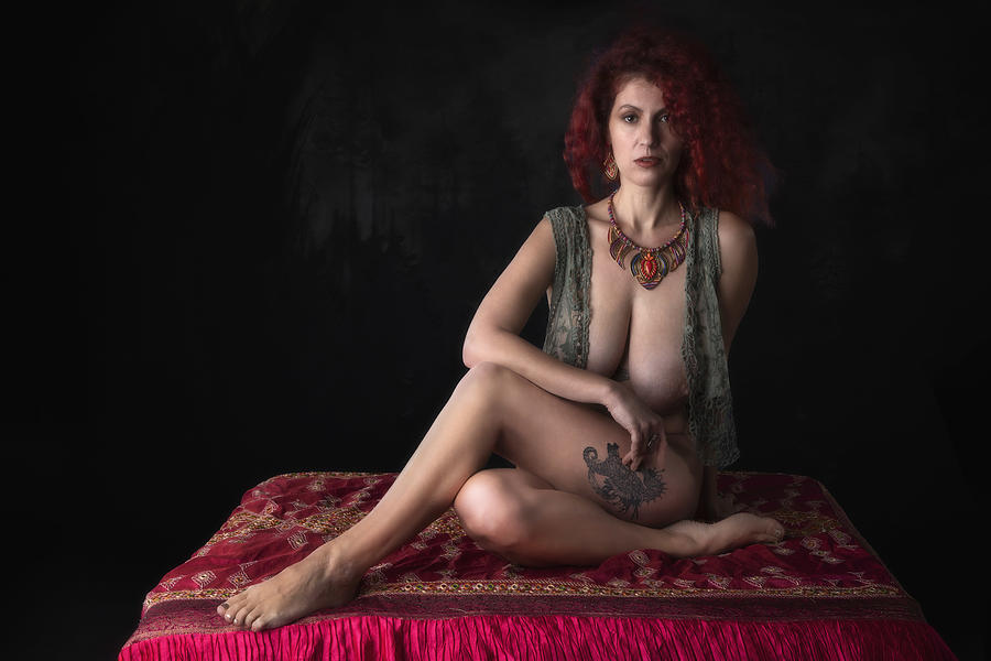 Nude Photograph - Redhead Angela by Jan Slotboom