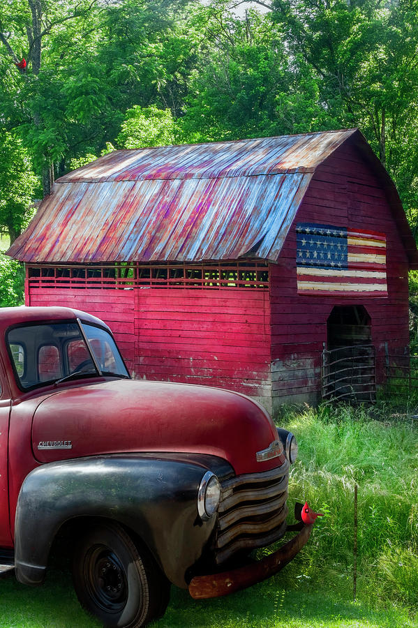 Barn Photograph - Reds in the Country II by Debra and Dave Vanderlaan