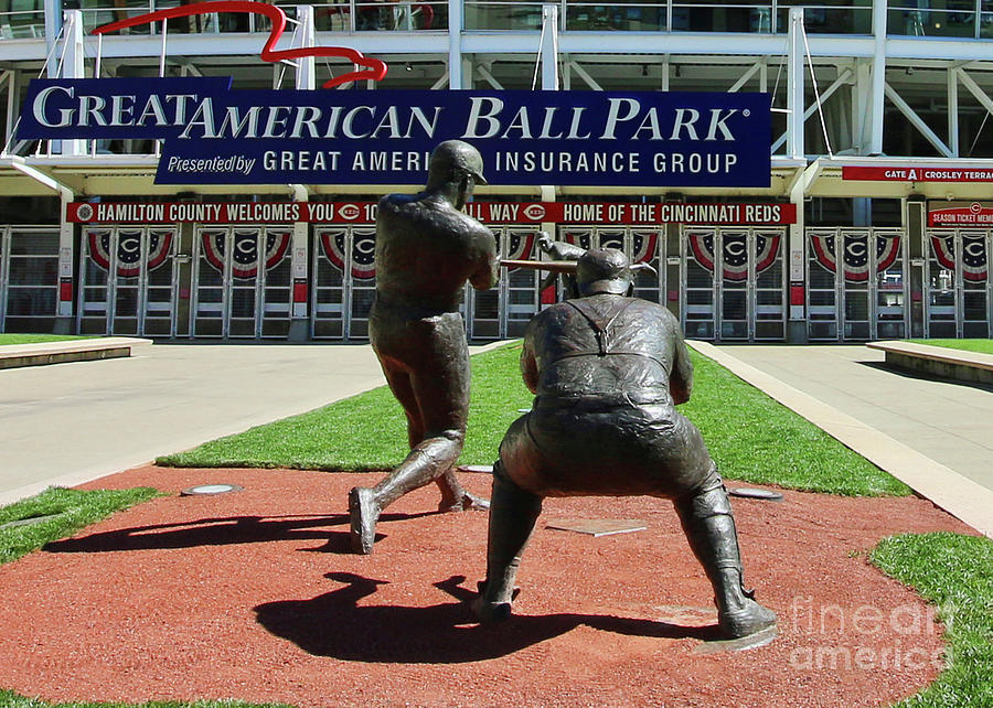 Reds Legends of Crosley Field Statues 4384 Photograph by Jack Schultz