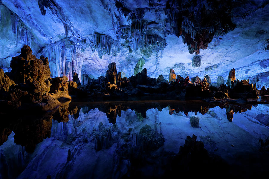 Reed Flute Caves In Guilin Photograph by Ricardo De Mattos