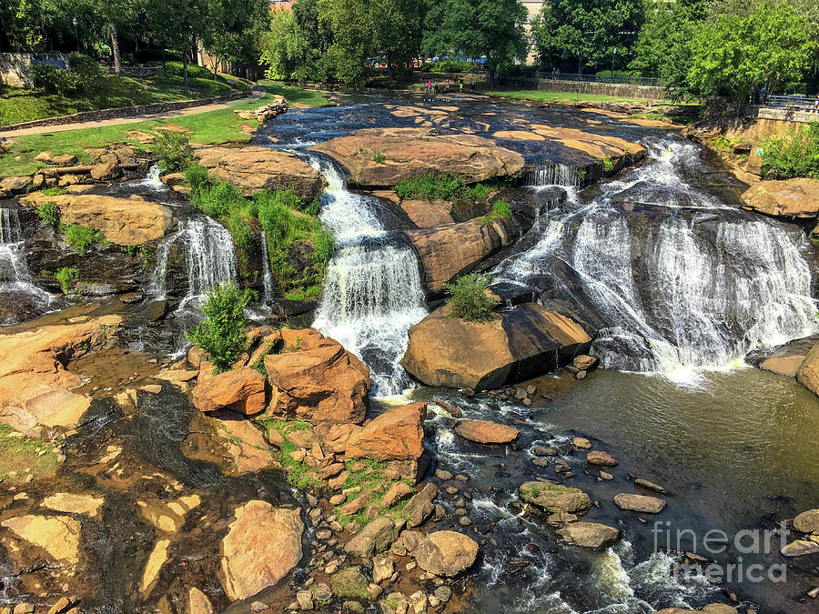 Reedy River Falls - Greenville  Photograph by Dale Powell