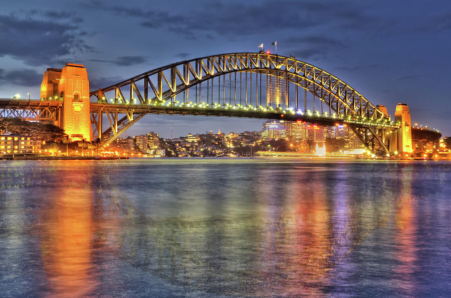 Reflected Harbour Bridge Photograph by Roevin