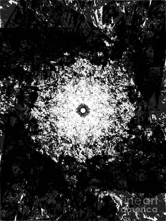 Abstract Digital Art - Reflecting Black and White by Poster Book Abstract Digital Art - Reflecting Black and White by Poster Book