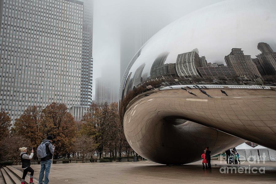 Winter Photograph - Reflecting Chicago by David Bearden Winter Photograph - Reflecting Chicago by David Bearden