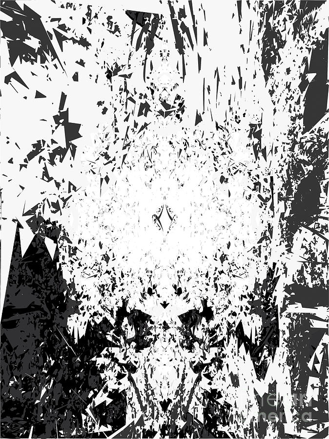 Texture Digital Art - Reflecting Light on Black and White by Poster Book Texture Digital Art - Reflecting Light on Black and White by Poster Book