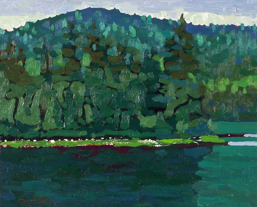 Reflecting on Robinson Lake Painting by Phil Chadwick