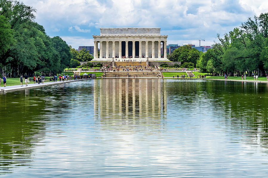 Reflecting Pool, Lincoln Memorial Photograph by William Perry Reflecting Pool, Lincoln Memorial Photograph by William Perry