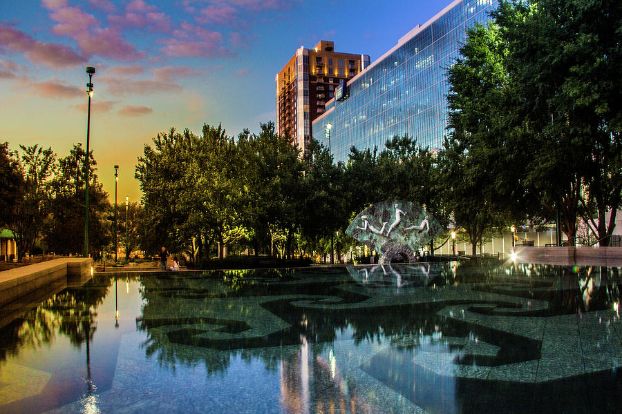 Reflection at Olympic Centennial Park Photograph by Kenny Thomas