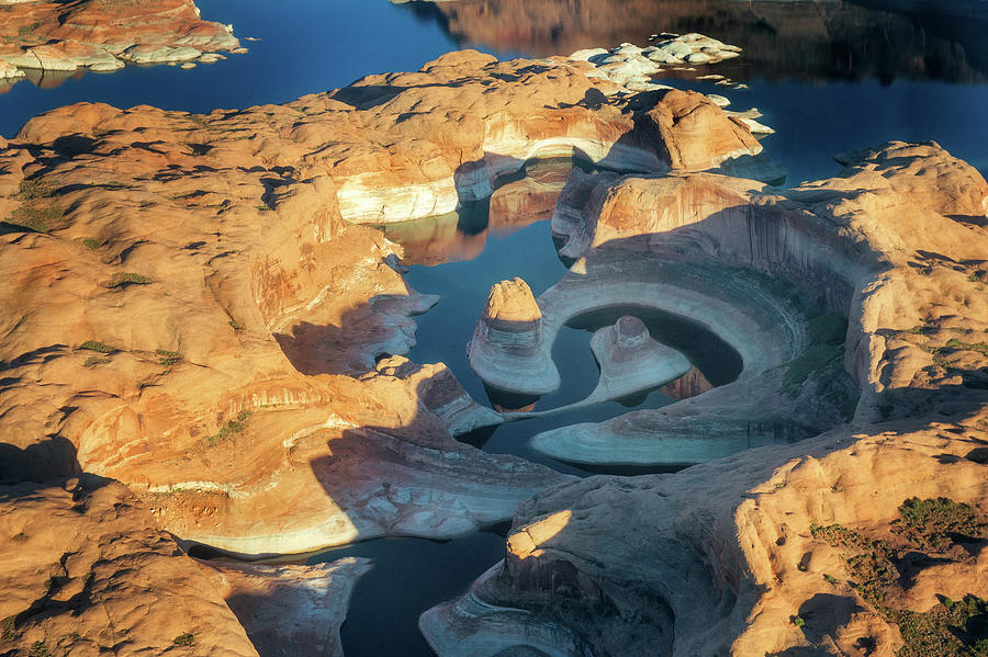 Reflection Canyon Aerial - 4 Photograph by Alex Mironyuk