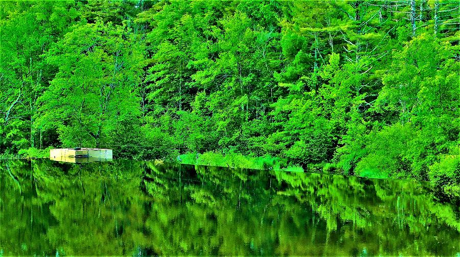 - - Reflection - Dover NH Dam by - Theresa Nye - - Reflection - Dover NH Dam by - Theresa Nye