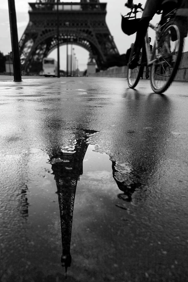 Reflection In Puddle Photograph by Ddddddd