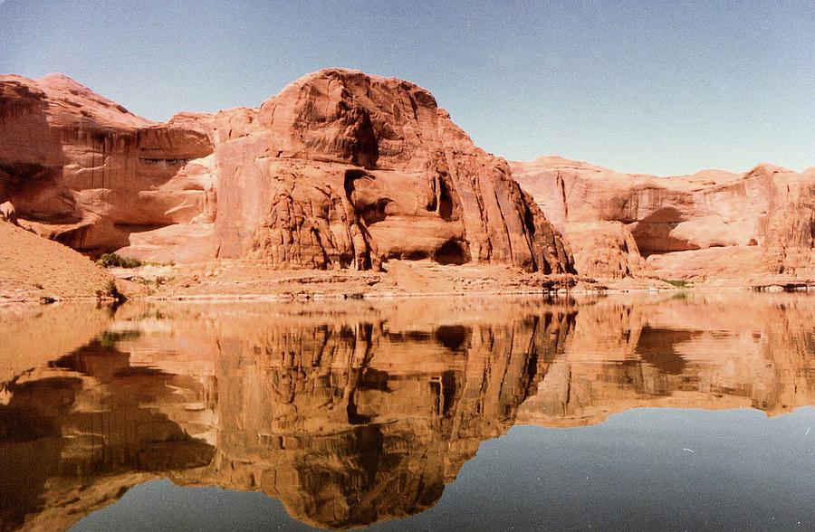 Reflection of Lake Powell Photograph by Karen Stansberry