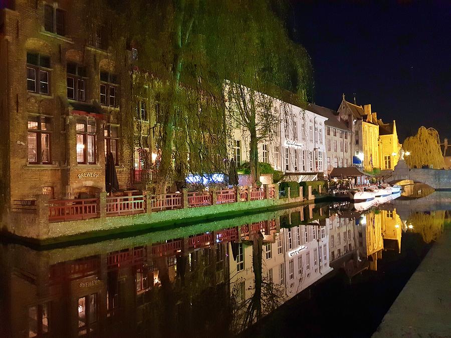 One Night in Bruges Photograph by Andrea Whitaker