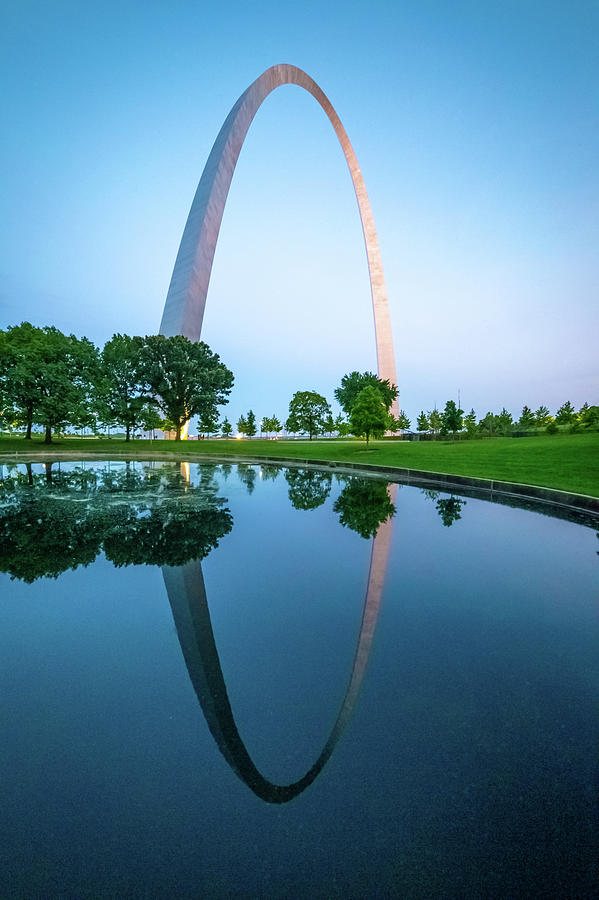 Reflection of the Arch Photograph by Joe Kopp