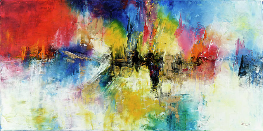 Abstract Painting - Reflections by Aleta Pippin