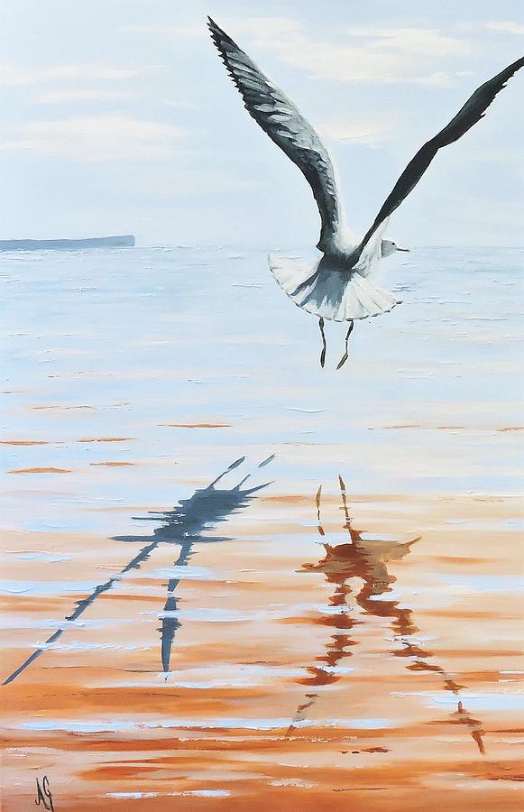 Reflections and shadows Painting by Anne Gardner