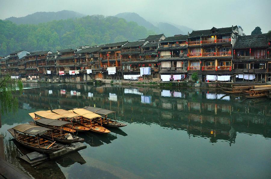 Reflections At Fenghuang Ancient Town Photograph by Missgeok