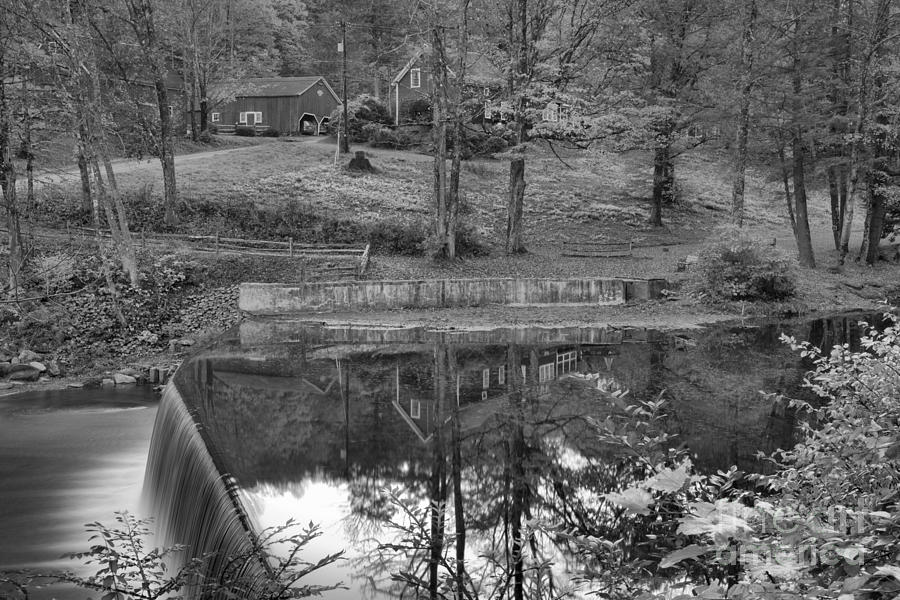 Reflections At The Green River Crib Dam Black And White Photograph by Adam Jewell