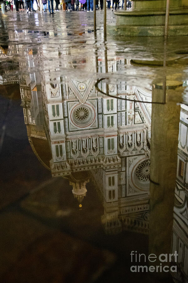 Reflections el Duomo The Florence Italy Cathedral Photograph by Wayne Moran