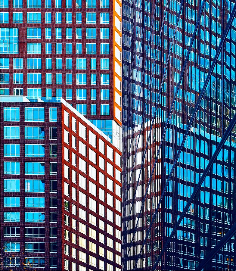 Architecture Photograph - Reflections In Glass - Boston Ma by Arnon Orbach