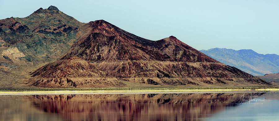Reflections in The Great Salt Lake Photograph by Jim Thompson