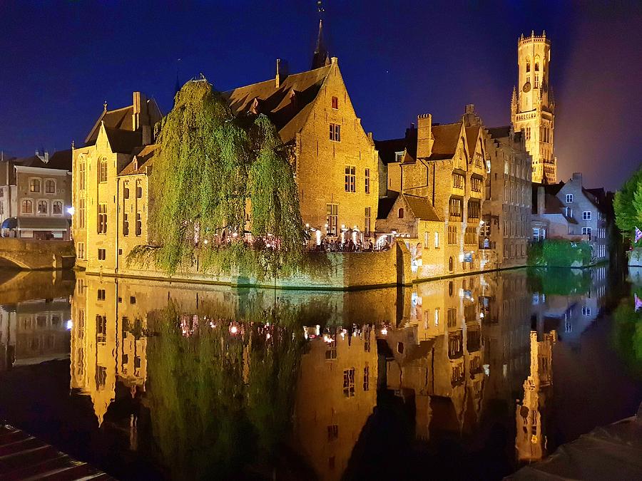 Reflections of Bruges Photograph by Andrea Whitaker