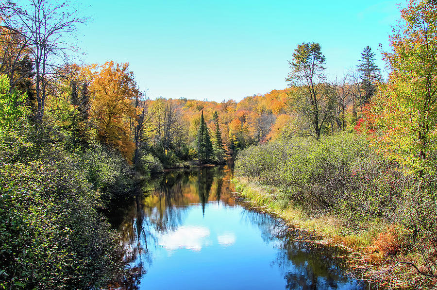 Reflections of Fall in Wisconsin Photograph by Dawn Richards