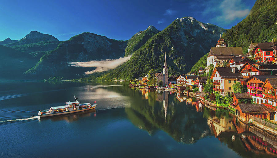 Reflections Of Hallstatt Photograph by Mountain Dreams