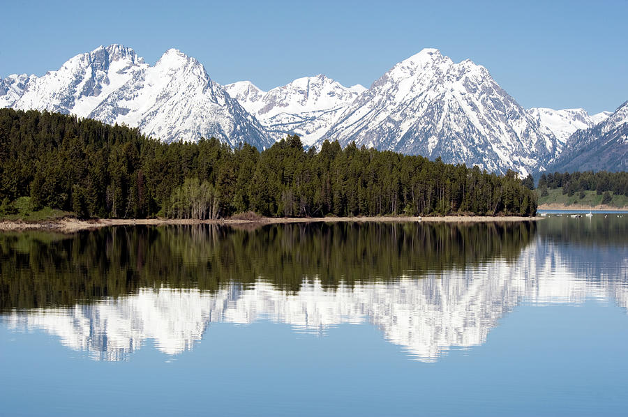 Reflections Of Snowcapped Mountain Photograph by Jskiba