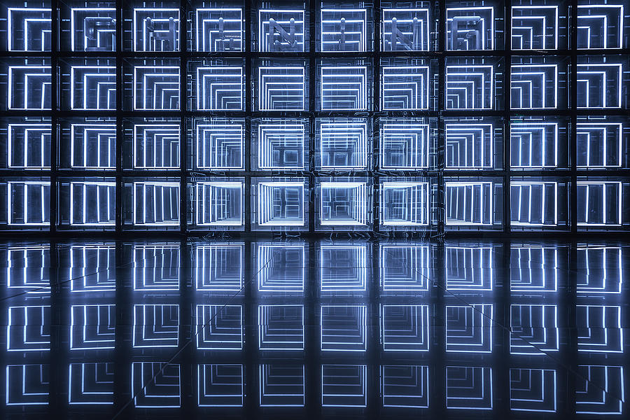 Reflections Of Squares Photograph by Mei Xu