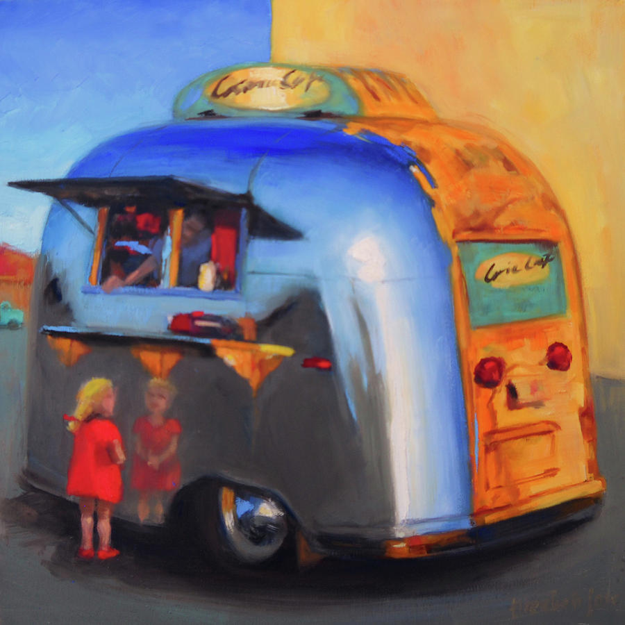 Reflections on an Airstream Painting by Elizabeth Jose