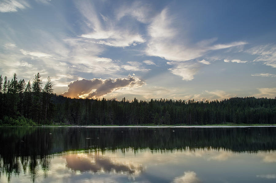 Reflections on Little Diamond Lake Photograph by Greg Nyquist | Fine ...