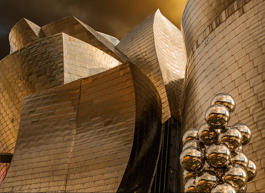 Reflections On Spheres (serie Guggenheim Bilbao) Photograph by Jois Domont ( J.l.g.)