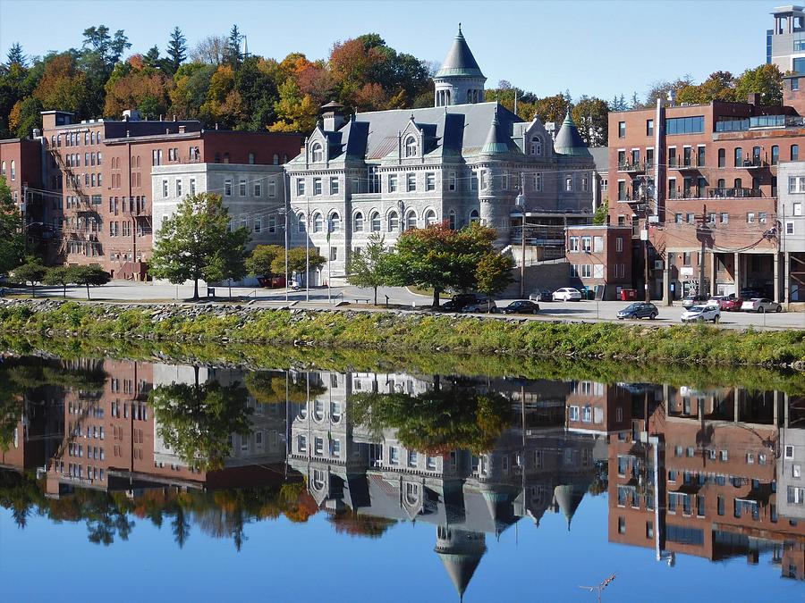 Reflections on the Kennebec River Photograph by Catherine Gagne - Fine ...