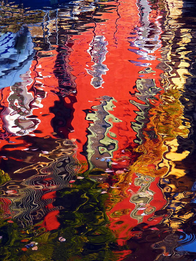 Abstract Photograph - Reflections On The Water by Giorgio Pizzocaro