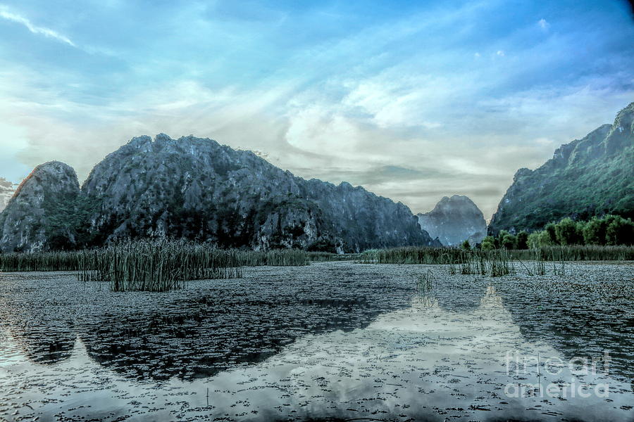 Reflections Reserve Nature Vietnam Van Long Stunning  Photograph by Chuck Kuhn