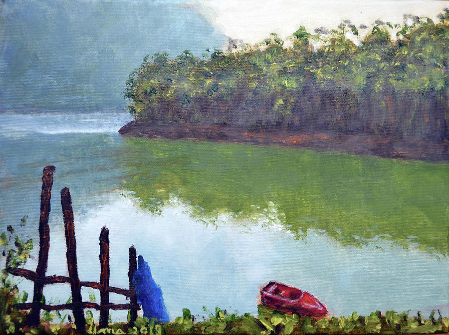 Reflections Painting by Uma Krishnamoorthy
