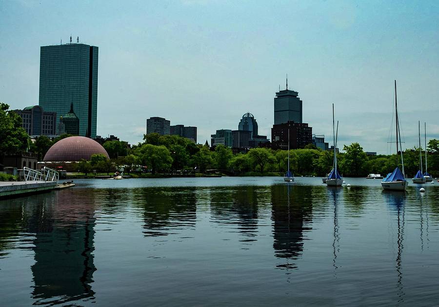 Reflective Cityscape on the Charles Photograph by Christina Maiorano