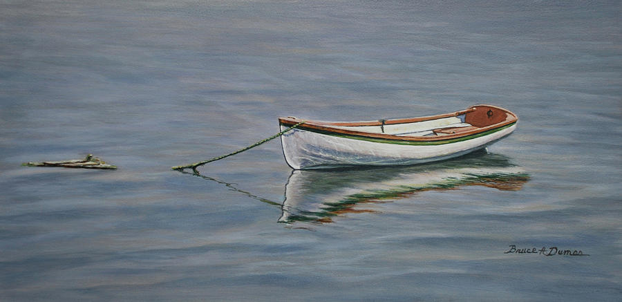 Reflective Dinghy Painting by Bruce Dumas