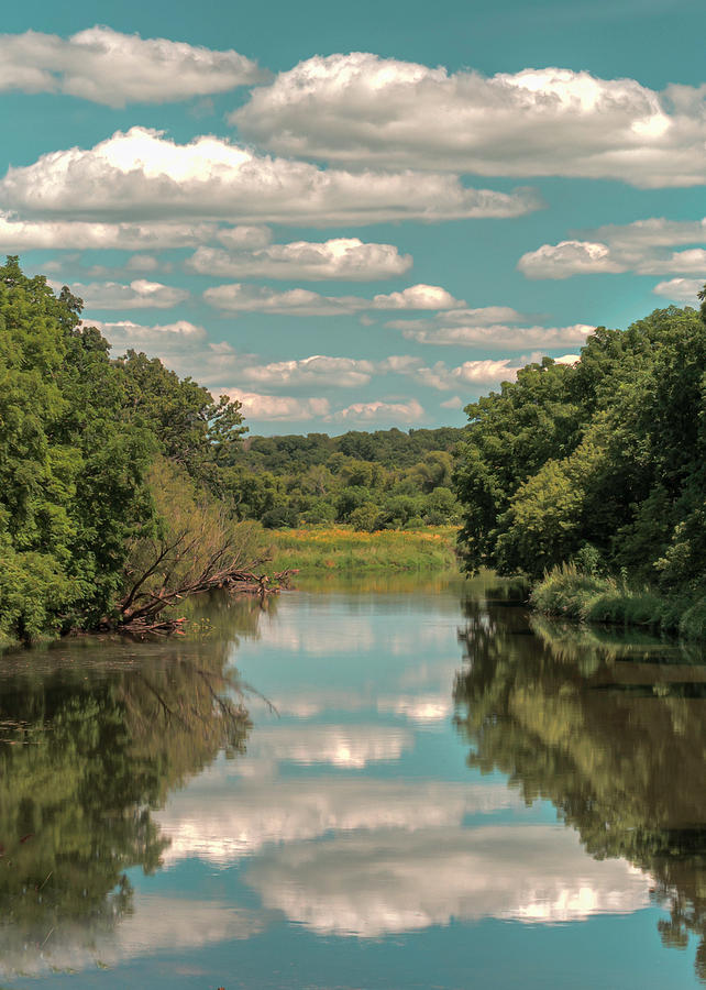 Reflective Wisconsin Creek Photograph by Laura Hedien