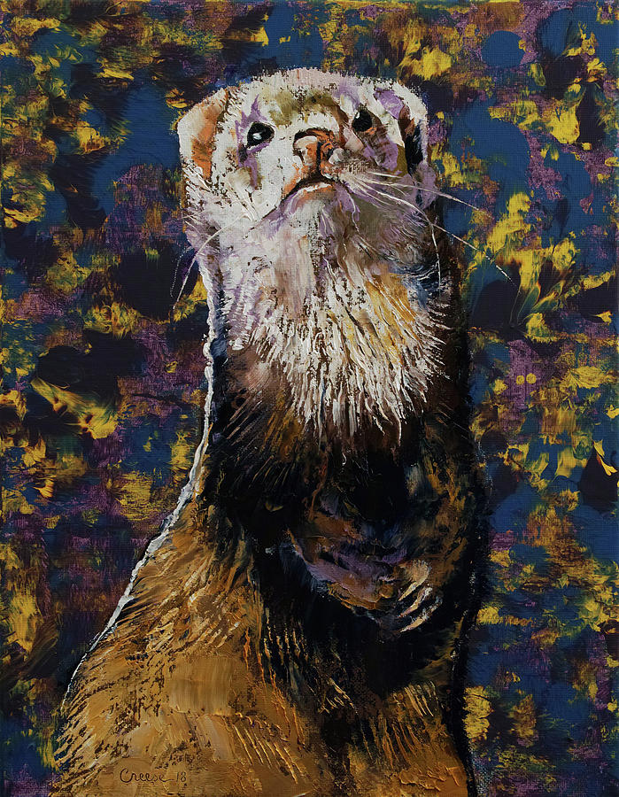 Regal Ferret Painting by Michael Creese