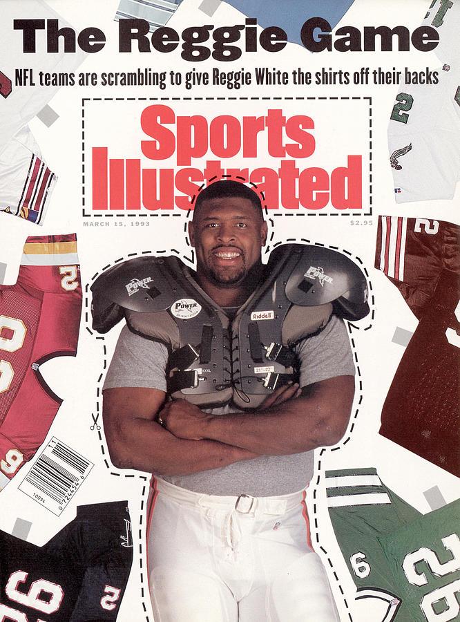 Reggie White, Nfl Free Agent Sports Illustrated Cover Photograph by Sports Illustrated