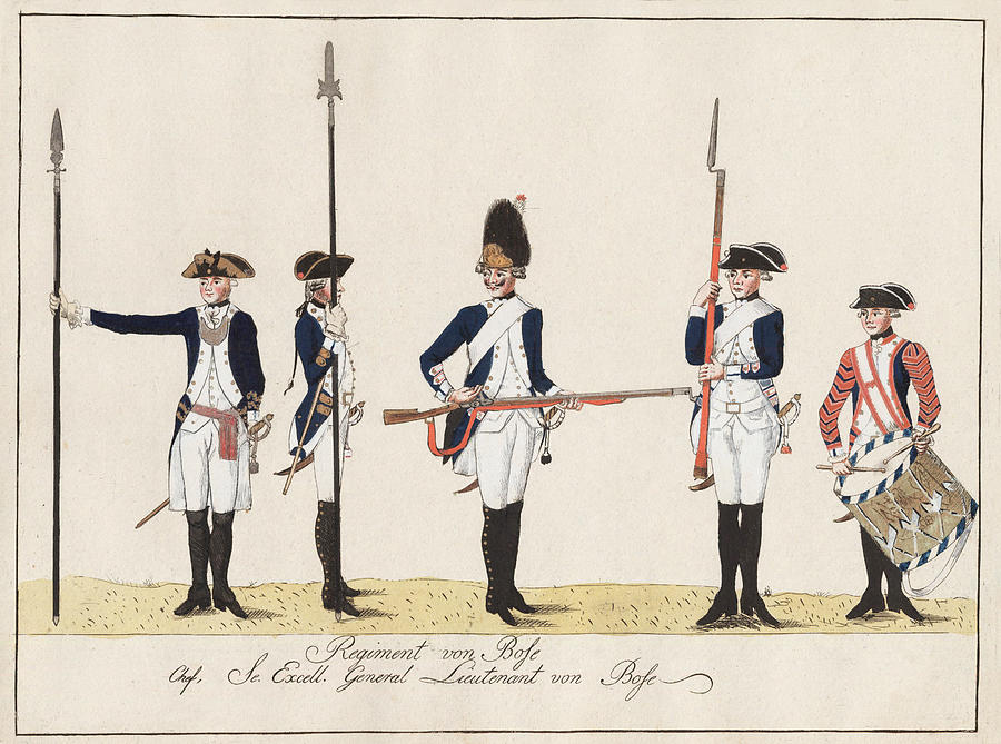 Regiment von Bose Painting by J.H. Carl