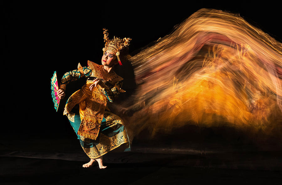 Performance Photograph - Rehearsal @ Blanco Museum Stage, Rangda Dance - Bali by Francisco Goncalves