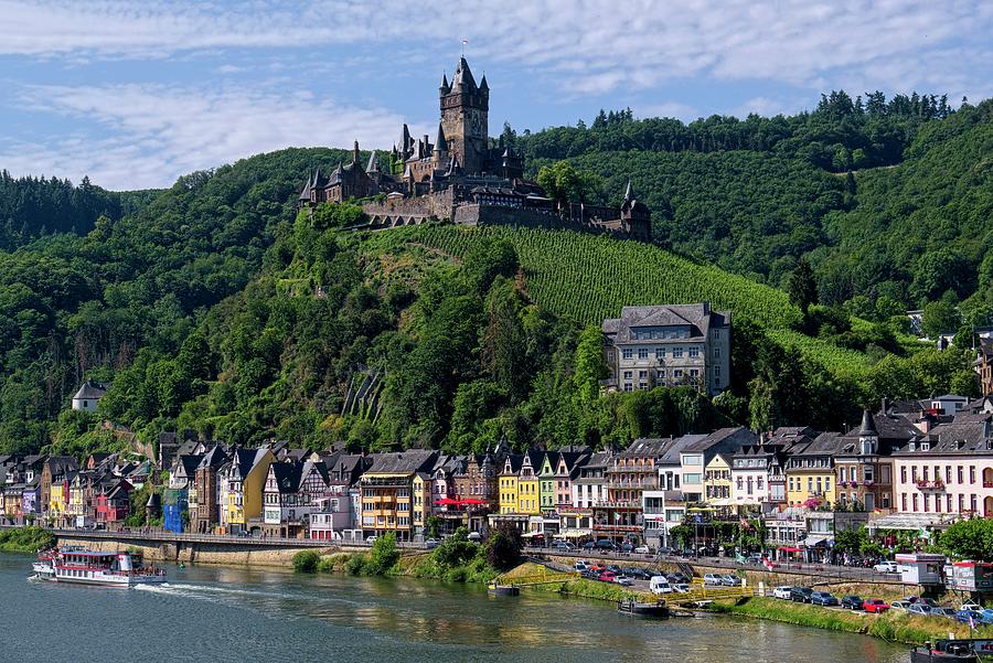 Reichsburg Castle and Cochem Germany Photograph by Lucinda Walter
