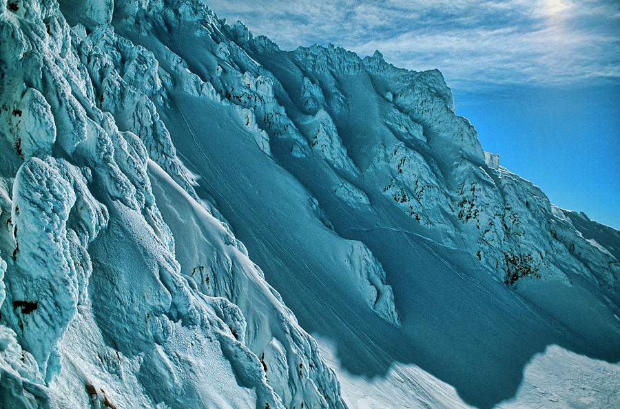 Reid Glacier Headwall, Mount Hood, Oregon - Oreg300 00225 Photograph by ...