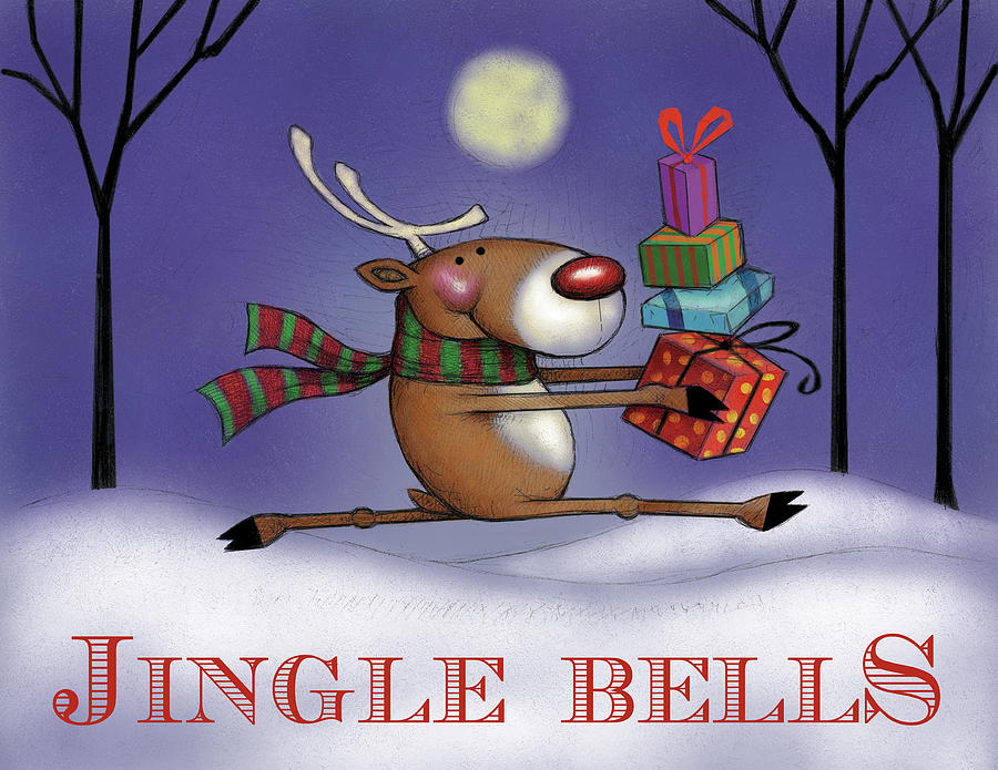 Christmas Digital Art - Reindeer 6 by Margaret Wilson Christmas Digital Art - Reindeer 6 by Margaret Wilson